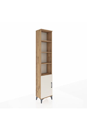 Arges Dolap 5 Raflı Tek Kapaklı 44x30x221 Çam-Aytaşı