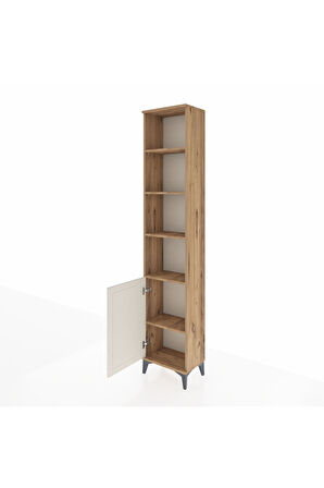 Arges Dolap 5 Raflı Tek Kapaklı 44x30x221 Çam-Aytaşı