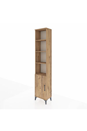 Arges Dolap 5 Raflı Tek Kapaklı 44x30x221 Çam-Çam