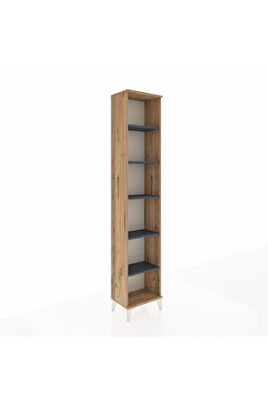 Arges Dolap 5 Raflı 44x30x221 Çam-Antrasit