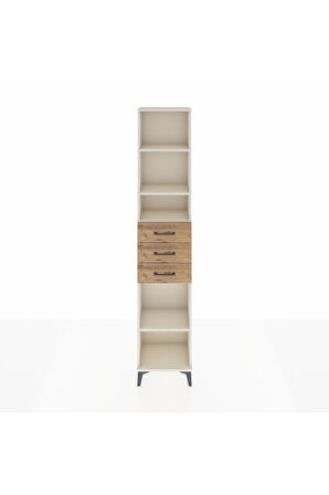 Arges Dolap 4 Raflı 3 Çekmeceli 44x30x221 Aytaşı-Çam