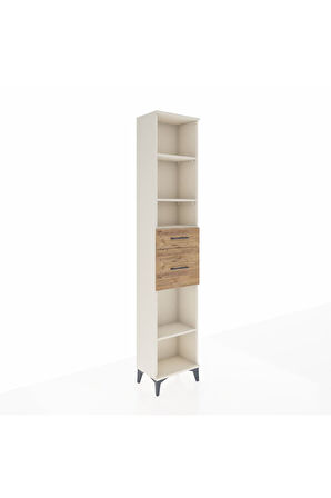 Arges Dolap 4 Raflı 2 Çekmeceli 44x30x221 Aytaşı-Çam