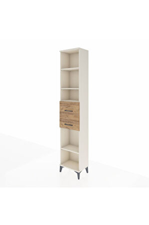 Arges Dolap 4 Raflı 2 Çekmeceli 44x30x221 Aytaşı-Çam