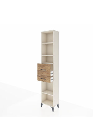 Arges Dolap 4 Raflı 2 Çekmeceli 44x30x221 Aytaşı-Çam