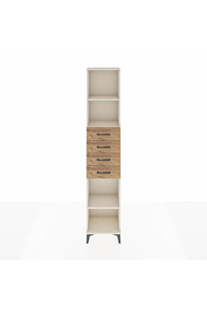 Arges Dolap 3 Raflı 4 Çekmeceli 44x30x221 Aytaşı-Çam