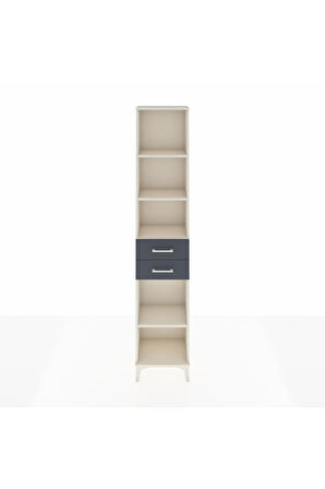 Arges Dolap 4 Raflı 3 Çekmeceli 44x30x221 Aytaşı-Antrasit