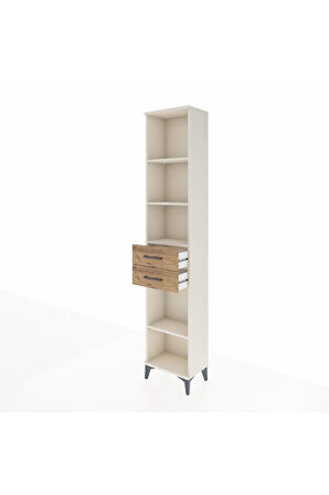 Arges Dolap 4 Raflı 3 Çekmeceli 44x30x221 Aytaşı-Çam