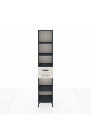 Arges Dolap 4 Raflı 3 Çekmeceli 44x30x221 Antrasit-Aytaşı