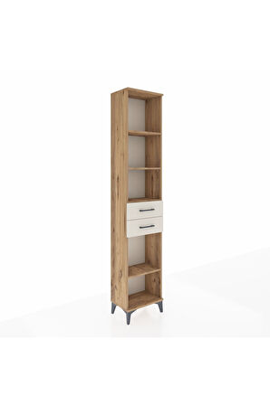 Arges Dolap 4 Raflı 3 Çekmeceli 44x30x221 Çam-Aytaşı