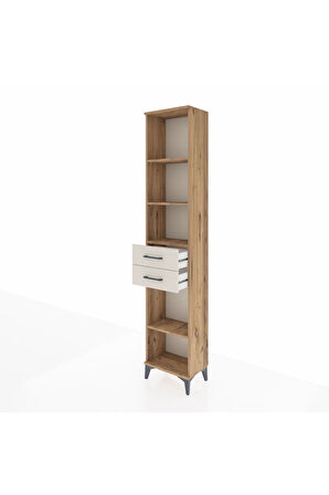 Arges Dolap 4 Raflı 3 Çekmeceli 44x30x221 Çam-Aytaşı