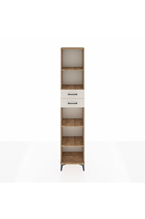 Arges Dolap 4 Raflı 2 Çekmeceli 44x30x221 Çam-Aytaşı