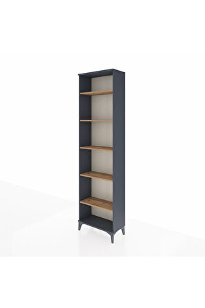 Arges Dolap 5 Raflı 60x30x221 Antrasit-Çam