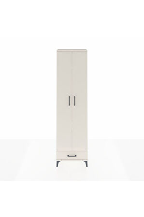 Arges Dolap 5 Raflı Tek Çekmeceli 2 Kapaklı 60x30x221 Aytaşı-Aytaşı