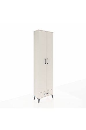 Arges Dolap 5 Raflı Tek Çekmeceli 2 Kapaklı 60x30x221 Aytaşı-Aytaşı