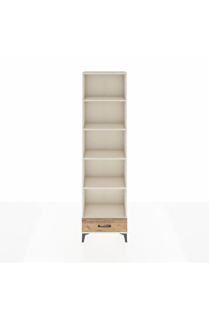 Arges Dolap 5 Raflı Tek Çekmeceli 60x30x221 Aytaşı-Çam