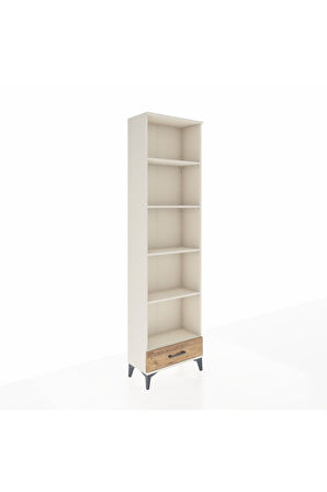 Arges Dolap 5 Raflı Tek Çekmeceli 60x30x221 Aytaşı-Çam