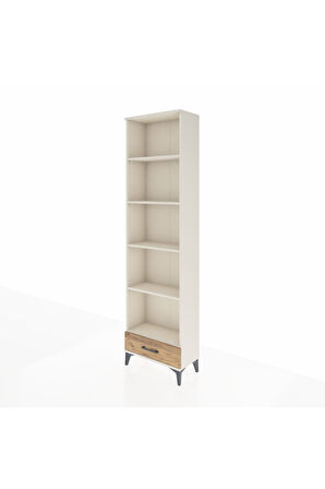 Arges Dolap 5 Raflı Tek Çekmeceli 60x30x221 Aytaşı-Çam