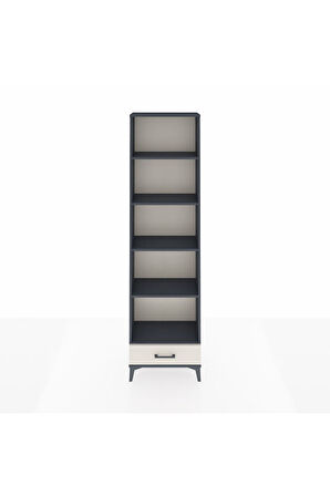 Arges Dolap 5 Raflı Tek Çekmeceli 60x30x221 Antrasit-Aytaşı