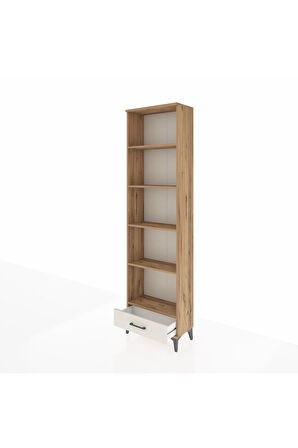 Arges Dolap 5 Raflı Tek Çekmeceli 60x30x221 Çam-Aytaşı