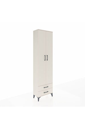 Arges Dolap 5 Raflı 2 Çekmeceli 2 Kapaklı 60x30x221 Aytaşı-Aytaşı