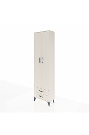 Arges Dolap 5 Raflı 2 Çekmeceli 2 Kapaklı 60x30x221 Aytaşı-Aytaşı