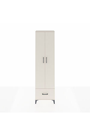 Arges Dolap 5 Raflı Tek Çekmeceli 2 Kapaklı 60x30x221 Aytaşı-Aytaşı