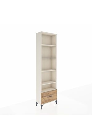 Arges Dolap 5 Raflı Tek Çekmeceli 60x30x221 Aytaşı-Çam