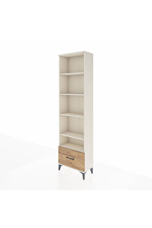 Arges Dolap 5 Raflı Tek Çekmeceli 60x30x221 Aytaşı-Çam