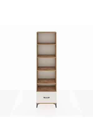 Arges Dolap 5 Raflı Tek Çekmeceli 60x30x221 Çam-Aytaşı