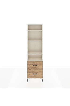 Arges Dolap 4 Raflı 2 Çekmeceli 60x30x221 Aytaşı-Çam
