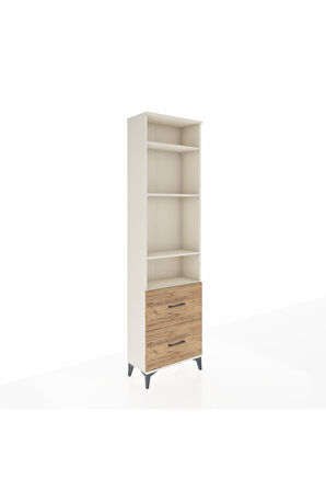 Arges Dolap 4 Raflı 2 Çekmeceli 60x30x221 Aytaşı-Çam
