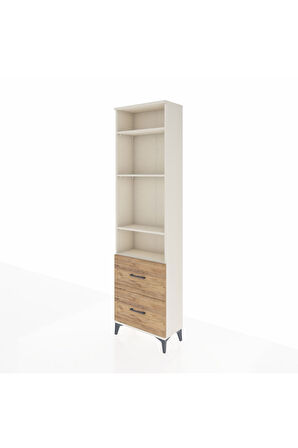 Arges Dolap 4 Raflı 2 Çekmeceli 60x30x221 Aytaşı-Çam