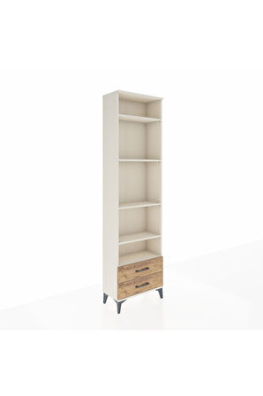 Arges Dolap 5 Raflı 2 Çekmeceli 60x30x221 Aytaşı-Çam