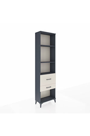 Arges Dolap 3 Raflı 2 Çekmeceli 60x30x221 Antrasit-Aytaşı