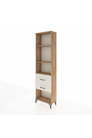 Arges Dolap 3 Raflı 2 Çekmeceli 60x30x221 Çam-Aytaşı