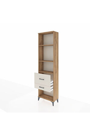 Arges Dolap 3 Raflı 2 Çekmeceli 60x30x221 Çam-Aytaşı