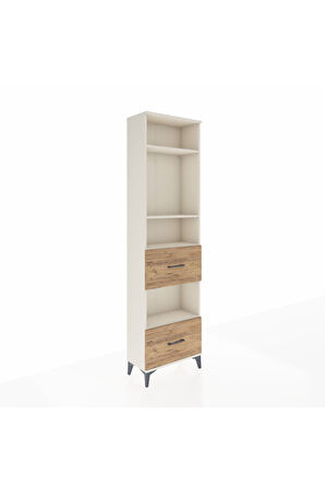 Arges Dolap 4 Raflı 2 Çekmeceli 60x30x221 Aytaşı-Çam