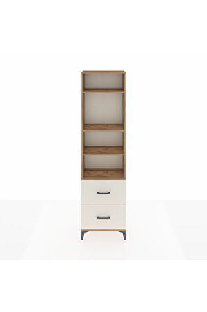 Arges Dolap 4 Raflı 2 Çekmeceli 60x30x221 Çam-Aytaşı