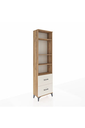 Arges Dolap 4 Raflı 2 Çekmeceli 60x30x221 Çam-Aytaşı