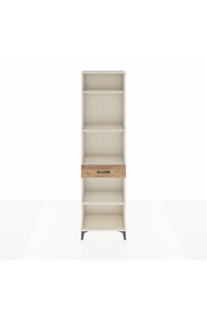 Arges Dolap 4 Raflı Tek Çekmeceli 60x30x221 Aytaşı-Çam