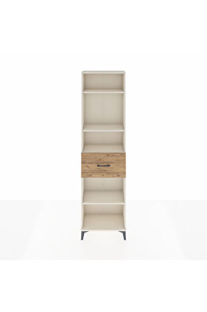 Arges Dolap 4 Raflı Tek Çekmeceli 60x30x221 Aytaşı-Çam