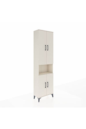 Arges Dolap 3 Raflı 4 Kapaklı Tek Askılı 60x30x221 Aytaşı-Aytaşı