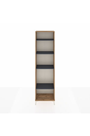 Arges Dolap 4 Raflı 60x30x221 Çam-Antrasit