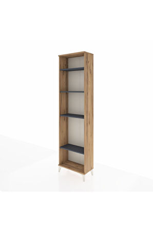 Arges Dolap 4 Raflı 60x30x221 Çam-Antrasit