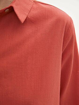 Düz Uzun Kollu Kadın Gömlek Tunik