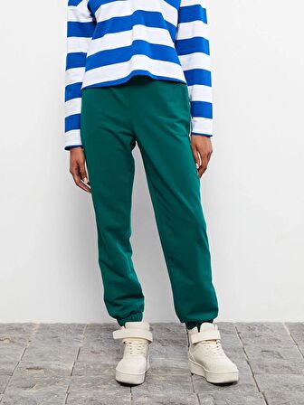 Beli Lastikli Cep Detaylı Kadın Jogger Eşofman Altı