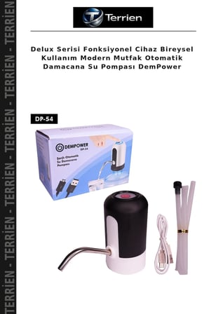 Delux Serisi Fonksiyonel Cihaz Bireysel Kullanım Modern Mutfak Otomatik Damacana Su Pompası DemPower