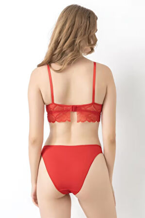 STORMED İç Giyim Kadın Dantelli Destekli Sütyen Takımı 3000