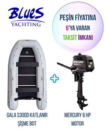 GALA S300D AHŞAP TABANLI + MERCURY 6HP