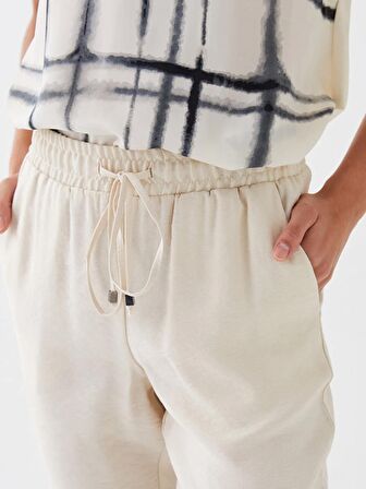 Beli Lastikli Havuç Kesim Kadın Pantolon
